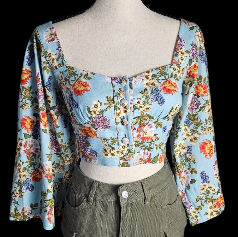 Marissa Webb Perry Print Top - Picture 3 of 11